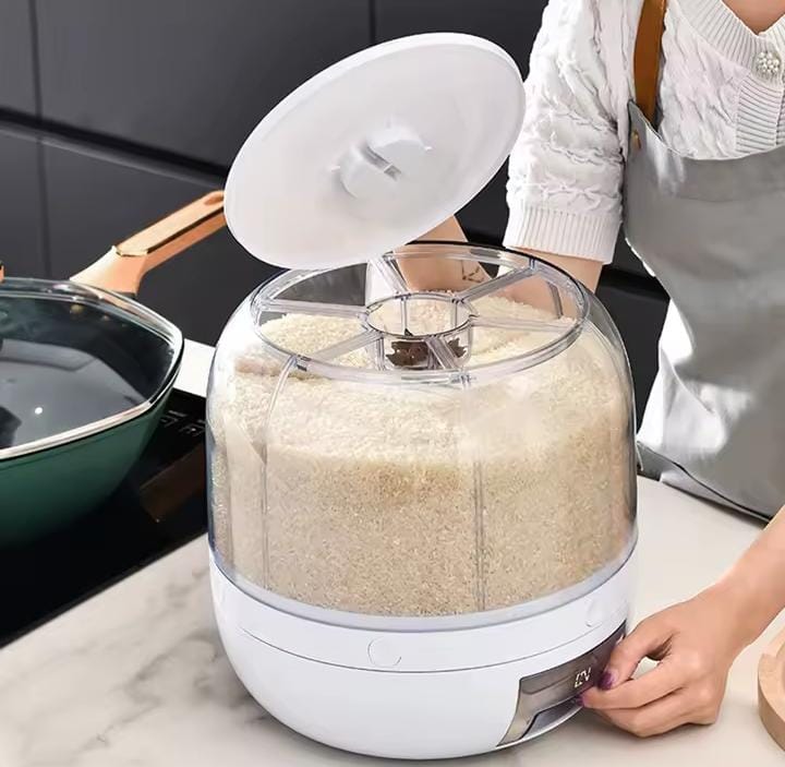 Dispensador Giratorio de Alimentos de 6 Divisiones