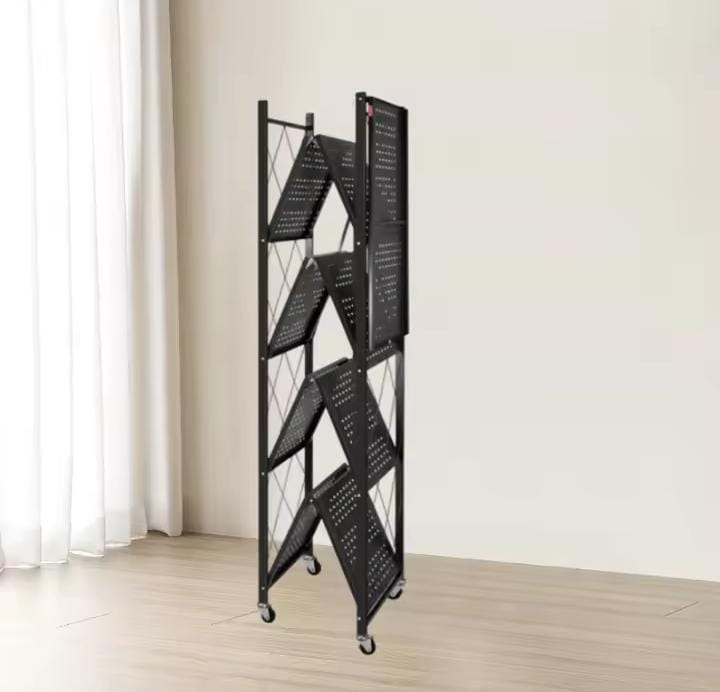 Estante Plegable de 5 Niveles para Cocina, Habitacion y Libros Multiusos